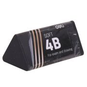 Ластик Deli EH01720 Scribe Infinite 40х19х19мм чёрный
