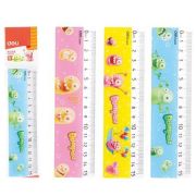 Линейка Deli EG01002 Bumpees пластик дл.15см ассорти пластиковый пакет с европодв.