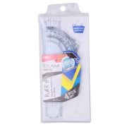 Набор линеек Deli EG01903 Exam пластик голубой прозрачный компл.:лин.15см./треуг.2шт./трансп.