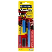 Ручка перьевая Centropen 1 2156 0103/1 2156 0101, 3 картриджа, корпус ассорти, блистер