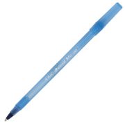 Ручка шариковая BIC Round Stic, СИНЯЯ, корпус голубой, узел 1мм, линия письма 0,32мм, 921403