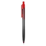 Ручка шариковая Deli EQ01340 ARROW авт. 0.7мм ассорти, прозрачн.корпус, красные чернила