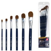 Кисть набор DELI 73895 Nuevo 6 шт №2,4,6,8,10,12 плоские