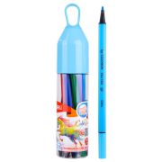 Фломастеры Deli EC10506 ColorRun 12цв., трехгран.,смываемые, пластиковая туба