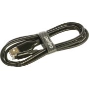Кабель PERFEO I4318, USB2.0 вилка - вилка 8 PIN (Lightning), 1 м, для iPhone, чёрный, силикон