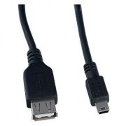 Кабель PERFEO U4203, USB2.0 A розетка - вилка Mini USB, 1 м