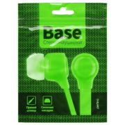Наушники PERFEO BASE PF_B4204, лайм, внутриканальные (PF-BAS-LME)