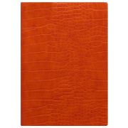 Ежедневник Letts 1144833 CROC A5 2022г искусст. кожа кремовые стр мягкая обложка оранжевый 082209