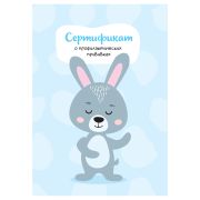 Сертификат о проф. прививках OfficeSpace, 8л., А6 (105*148мм), форма 156/у-93, для мальчика СП_54102