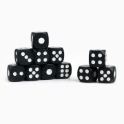 Кубик игральный 1.2 х 1.2 см, чёрный, 2488671