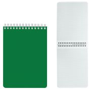 Блокнот ХАТБЕР 60Б5В1гр_12535  60л. А5 клетка, на гребне зеленый