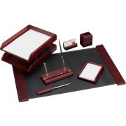 Настольный набор Good Sunrise M7C-25A (7 предметов) красное дерево МДФ бордовый/черный