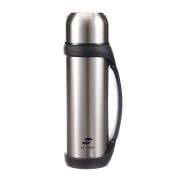 Термос Stinger HY-2200-12 2,2 л, широкий, с ручкой, сталь, серебристый, 13,9 х 12,2 х 37,8 см