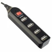 USB Разветвитель PERFEO PF-HYD-6001H, 4 Port Black (PF_A4884)