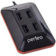 USB Разветвитель PERFEO PF_A4527 PF-VI-H028, 4 Port Black