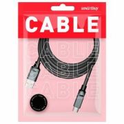 Кабель SMARTBUY, USB2.0 A вилка - вилка Type-C,  1 м IK-3112BOLD-BLACK