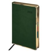 Ежедневник GALANT Infinity Gold 117504 датированный 2026 А5 (148*218мм),кожзам, зеленый