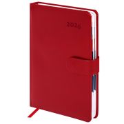 Ежедневник GALANT Ritter 117489 датированный 2026 А5 (148*218мм), кожзам, магнитный клапан, красный