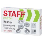 Кнопки STAFF арт 220009 металлические 12мм*100шт