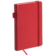 Блокнот BRAUBERG А5 (135х212мм),Edge, 80л, под кожу, клетка, красный, 117147