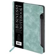 Блокнот BRAUBERG А5 (165х218мм),Perfet, 80л, sot-touch, клетка, серо-голубой, 116615