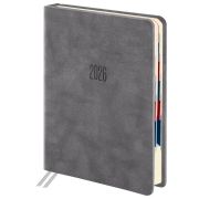 Ежедневник GALANT Vivid 117410 датированный 2026 В6 (125*173мм),кожзам, серый