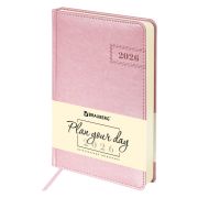 Ежедневник датированный BRAUBERG Imperial 117065 А5, розовый, 2026г.