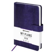 Ежедневник датированный BRAUBERG Legend 117069 А5, фиолетовый 2026г.