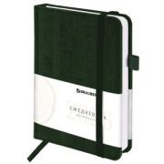 Ежедневник датированный BRAUBERG Wood 117266 А6 (100х150мм) датированный 2026 кожзам, зеленый