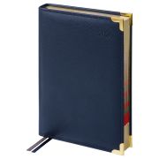 Ежедневник датированный Delucci, 2026г., А5, 184л., Фактурная кожа, зол. срез, черный DD6_90501