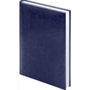 Ежедневник LAMARK26100 2026 Sigma A5 синий, 320 стр., иск. кожа, перф. угла, ляссе, бел. блок,