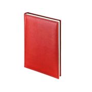 Ежедневник LAMARK26255 2026 Latte A5 красный, 352 стр., иск. кожа, прош. по пер., перф. угла, ляссе,