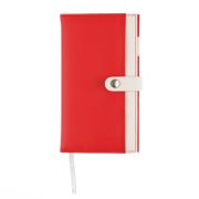 Записная книжка PC21-B31-1 в обложке, красная, 10,5*18,5см