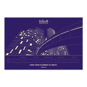 Ежедневник недатированный ЕК 44405 330*220, 60 листов, клеев. скрепка, MEGAPOLIS, синий