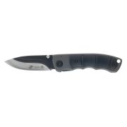Нож Stinger FB0072 80мм, черно-серебристого в., ручка сталь+алюминий