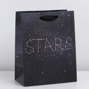 Пакет подарочный горизонтальный Stars , MS 23*18*10 см 4243614