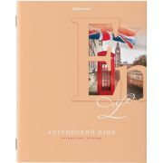 Тетрадь предметная BRAUBERG ПАСТЕЛЬНАЯ, 48л., АНГЛИЙСКИЙ ЯЗЫК, клетка, 404026