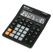 Калькулятор Eleven SDC-444S, 12 разрядов, двойное питание, 155*205*36мм, черный