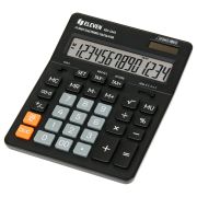 Калькулятор Eleven SDC-554S, 14 разрядов, двойное питание, 155*205*36мм, черный