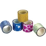 Скотч«Centrum»80288 декоративный GLITTER, с блестками, размер 30мм*3м, ассорти