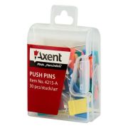 Гвозди-флажки  AXENT4215-A 30шт цветные